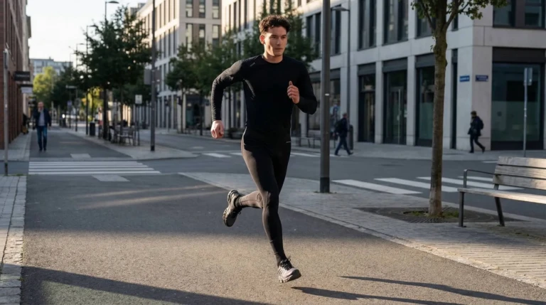 IA pantalon t shirt col ras homme running